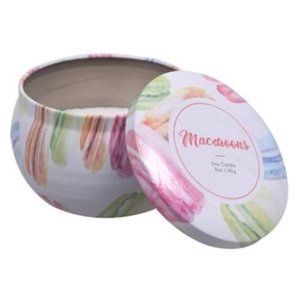 NEW 🗼Macaroon Scented Soy Candle in Tin Jar